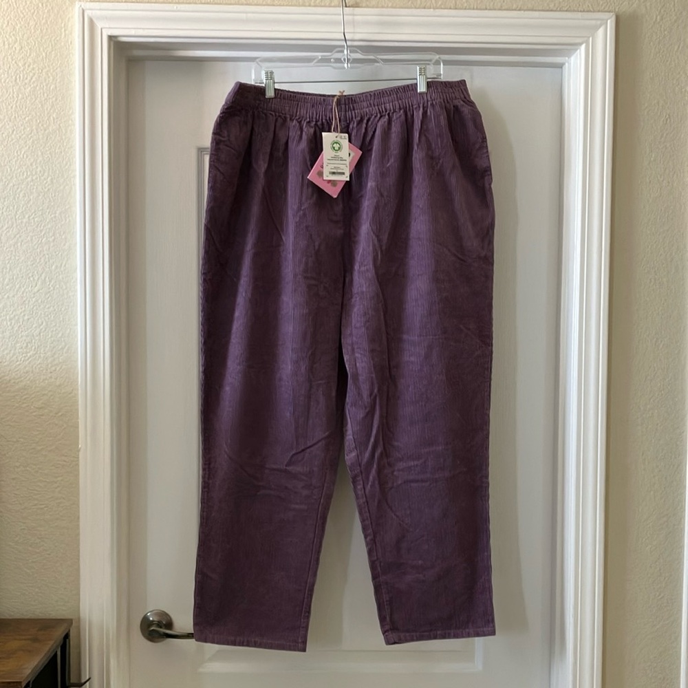NWT Lucy & Yak Billie Trousers, Ash Purple XL